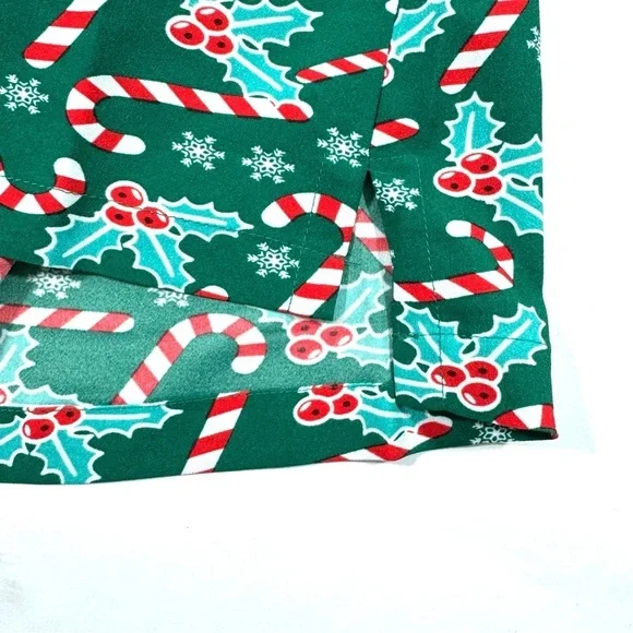 New ModCloth Delightful Demeanor Short Sleeve Blouse Candy cane - Picture 4 of 8